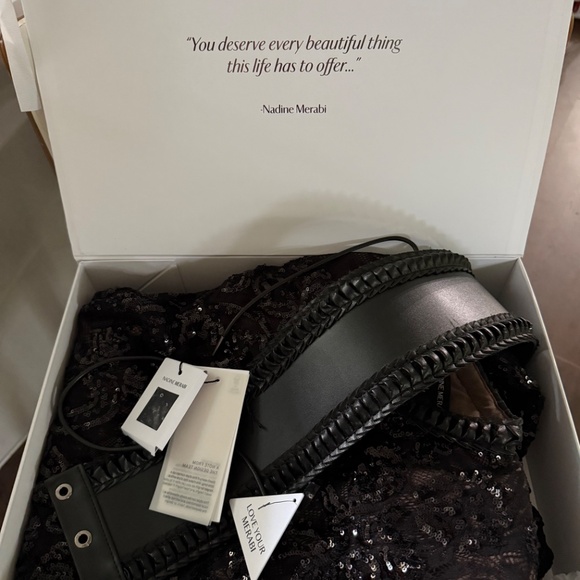 Nadine Merabi Black Jumpsuit - Picture 2 of 3